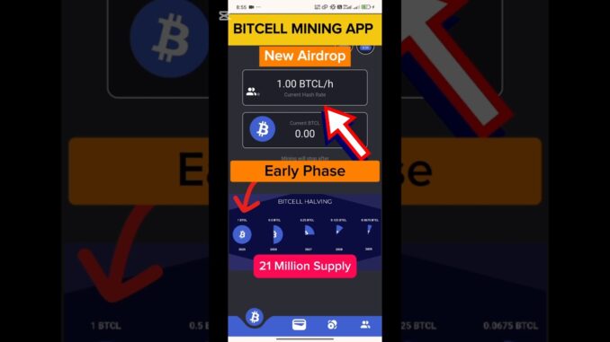 Bitcell Mining App Full Guide 🚀 | New Early-Phase BTCL Mining | Earn Free Crypto on Phone 2025 🔥