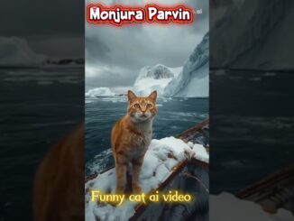 Funny cat ai video #cat #cartoon #animals #funny #cute #news #shortvideo #ai