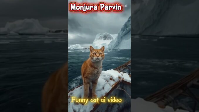 Funny cat ai video #cat #cartoon #animals #funny #cute #news #shortvideo #ai