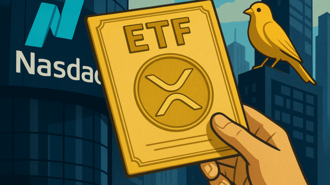 Nasdaq certifies XRP ETF as Canary Capital prepares to enter crypto fund arena