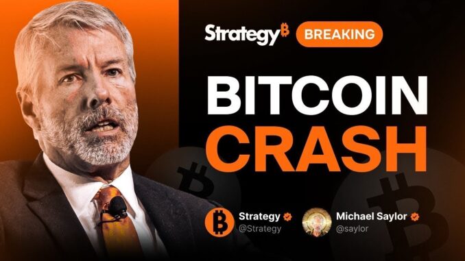 Michael Saylor on Bitcoin Crash & MSTR Stock Drop – BTC Price Analysis