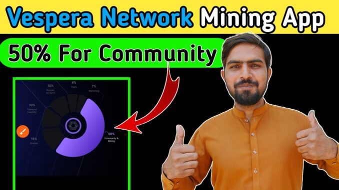 Vespera Network Mining App Full Guide | New Crypto Mining App today