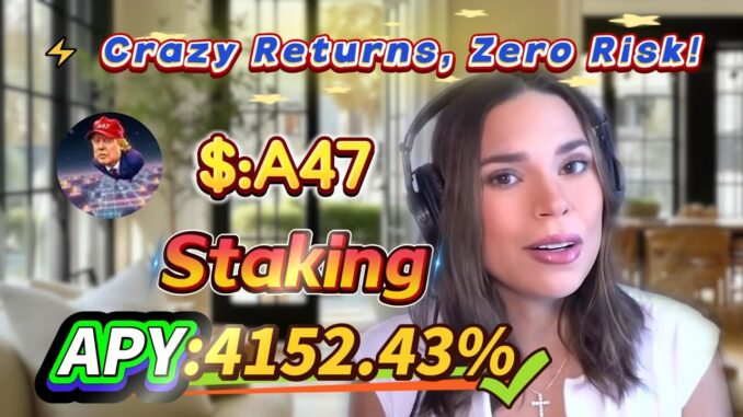 🧠 Solana staking for beginners — real A47 mining with stable 4152.43% APY returns!