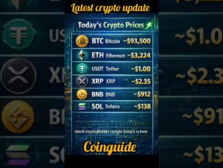 🔥 Today’s Crypto Prices | BTC $93.5K • ETH $3.2K • XRP • SOL 🚀 #bitcoin